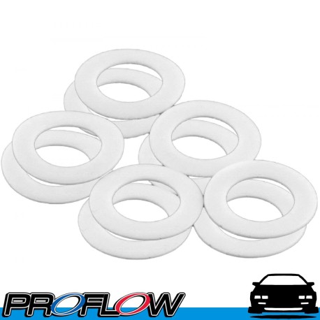 PROFLOW PTFE Teflon Washers AN -8 (AN8) 10 Pack