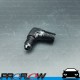 Male Fitting AN -4 (AN4) To 1/4" NPT 90 Degree Black