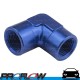 90 Degree Coupler Elbow 1/4" NPT Blue