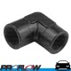 90 Degree Coupler Elbow 1/2" NPT Black