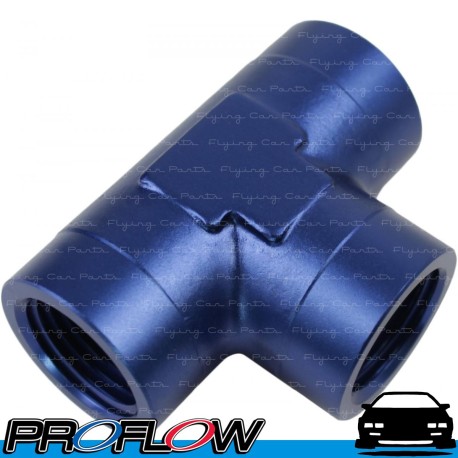 Female Fitting Pipe Tee 1/2" NPT Blue