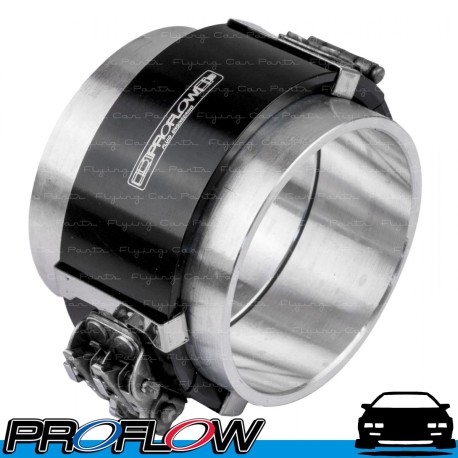 PROFLOW Intercooler Piping Clamshell Coupling Clamp Weld In 3" Black