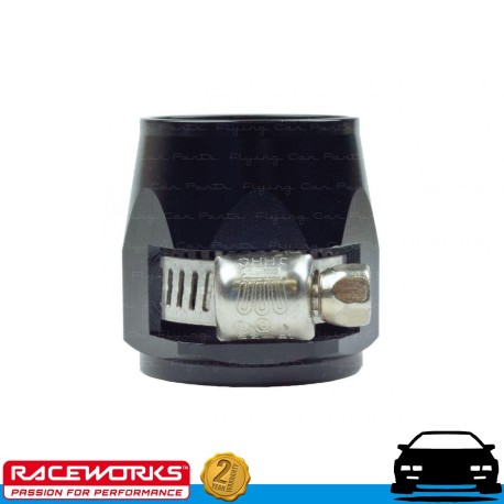 RACEWORKS Hex Finisher Black ID 23.8mm Fuel Oil E85 Diesel