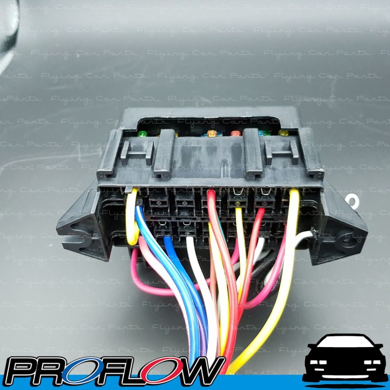 PROFLOW 12 Circuit Universal 2.5m Wiring Harness Fuse Box Kit - Flying