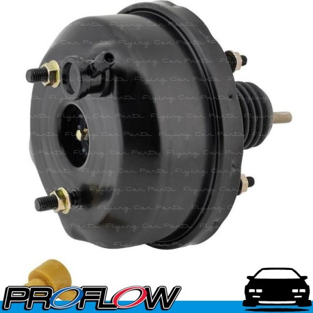 PROFLOW Brake Booster 7" Single Diaphragm Black