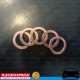 RACEWORKS 5 x Copper Washers ID 14mm OD 20mm 1.5mm Thick