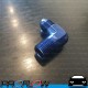 PROFLOW Male Fitting AN -8 (AN8) To 1/2" NPT 90 Degree Blue