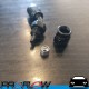 PROFLOW 200 Series 45 Degree Hose End Fitting Black For PTFE  AN -3 (AN3)
