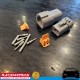 RACEWORKS Deutsch DTP 4 Way 25A Pins Connector Kit 12v Loom Wiring Electrical