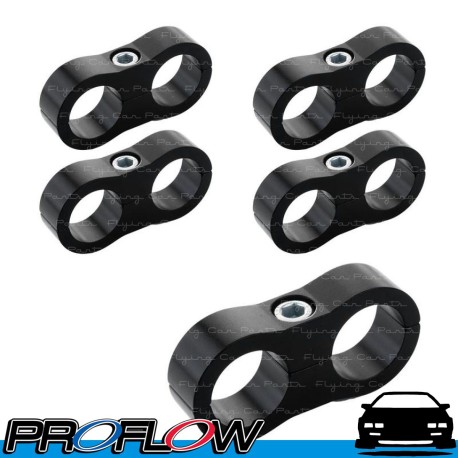 PROFLOW 16mm ID Hose Separator Clamp 5 Pack Black