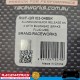 RACEWORKS Aluminium Quick Release Dry Break Buna Bulkhead AN4 4AN Brake Fluid
