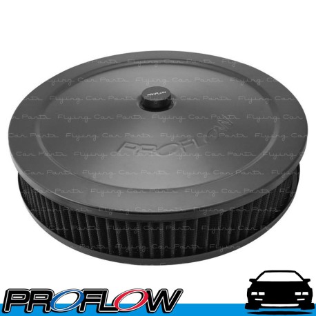 PROFLOW Air Filter Cleaner Assembly 14" x 3" Washable Reusable Black
