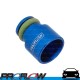 PROFLOW Fuel Injector Extension Adaptor 14mm Male to 14mm Female Short Blue