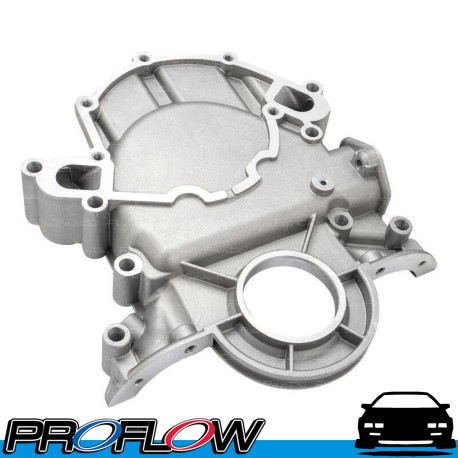 PROFLOW Timing Cover 1-piece Aluminium For Ford Early 289/302/351W Front Entry Seal Natural