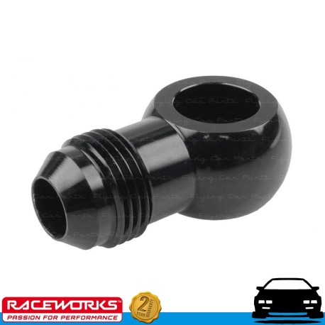 RACEWORKS Aluminium Banjo Fitting AN4 4AN 10.5mm Fuel Oil E85 Diesel