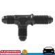 RACEWORKS AN8 8AN Male Flare Bulkhead Tee On Run Fuel Oil E85 Diesel
