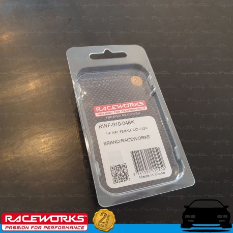 RACEWORKS 1/4" NPT Female Coupler Fuel Oil E85 Diesel
