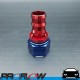 PROFLOW 400 Series Straight Hose End Fitting Blue/Red Push On  AN -12 (AN12)
