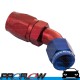 PROFLOW 500 Series 45 Degree Hose End Fitting Blue/Red Cutter AN -8 (AN8)