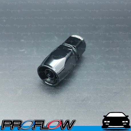 PROFLOW 500 Series Straight Hose End Fitting Black Cutter  AN -6 (AN6)