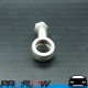 PROFLOW 10mm Banjo To AN -3 (AN3) PTFE Hose End S/S Fitting 45 Degree Bend