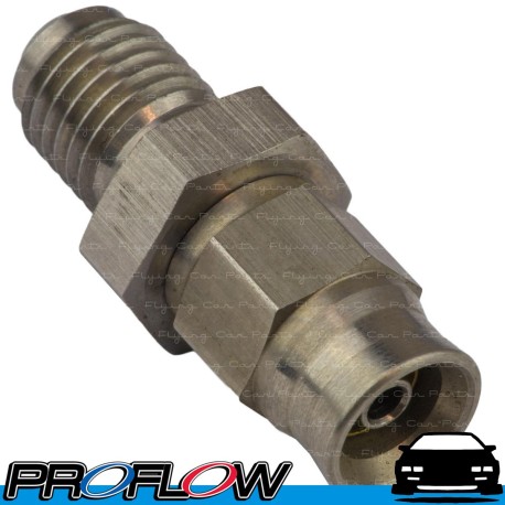 PROFLOW Bulkhead 1/2" x 20 To AN -4 (AN4) PTFE Hose Stainless Steel Male Fitting
