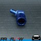 PROFLOW 1/2" Barb to 1/2" NPT Adaptor Fitting Blue 45 Degree