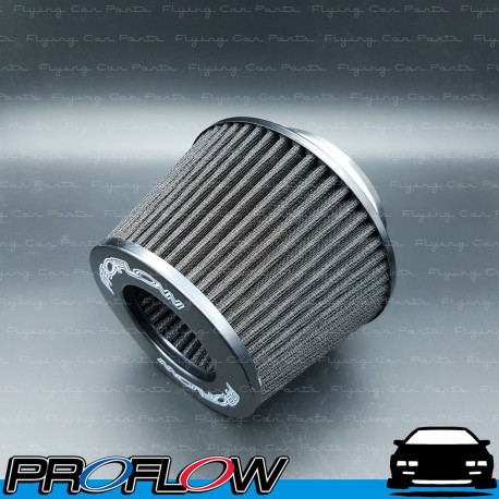 PROFLOW Cone Pod Air Filter Cleaner 100mm (4") Neck 100mm Long Black