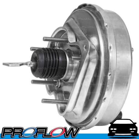 PROFLOW Ford Power Brake Booster 9" Single Diaphragm Chrome Suit Mustang 67-70