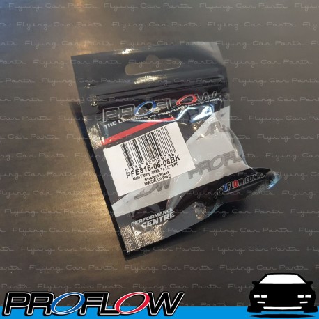 PROFLOW Male AN To NPT Adaptor Fitting AN -6 (AN6) 1/2" NPT Straight Black