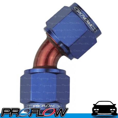 PROFLOW Female Flare Union 45 Degree Fitting Adaptor AN -16 (AN16) Blue