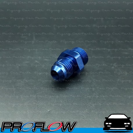 PROFLOW Carburettor Adapter Fitting Male 5/8" x 20 To Male AN -6 (6AN) Blue