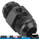 PROFLOW Straight AN -3 (AN3) Male To Male Fitting Adapter With 1/8" NPT Port Black