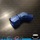 PROFLOW AN -12 (AN12) Male To Female 45 Degree Swivel Fitting Adapter Blue