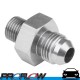 PROFLOW Male Metric M12x1.5 To Male AN -3 (3AN) Fitting Adapter Silver