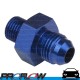 PROFLOW Male Metric M12x1.5 To Male AN -8 (8AN) Fitting Adapter Blue