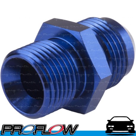 PROFLOW Male Metric M18x1.5 To Male AN -10 (10AN) Fitting Adapter Blue